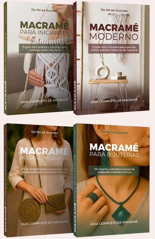 Pack 4 en 1 Macramé: Domina Crea y Vende tus Piezas